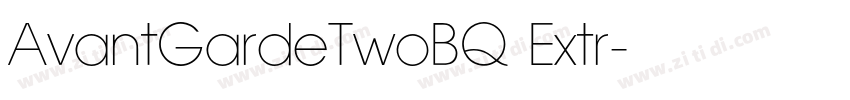 AvantGardeTwoBQ Extr字体转换